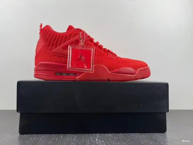 Bmlin Shoes 4 Retro Red Flyknit AQ3559-600 Jordan 0524